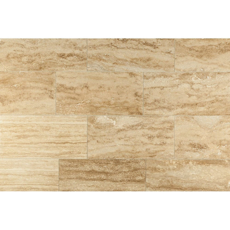 Walnut Vein-cut Travertine Floor and Wall Tile - Livfloors Collection