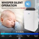 Whynter 13,500 BTU Wi-Fi Portable Air Conditioner, Dehumidifier & Fan | ARC-1050XP