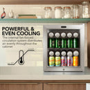 Whynter 68-Can Beverage Fridge with Lock | BR-062WS