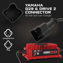 YAMAHA 48V 15A Golf Cart Charger - G29, Drive & Drive 2 - Lithium, LiFePO4, Lead Acid, AGM