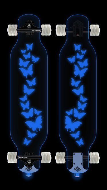 Shark Wheel Clear Butterfly Longboard