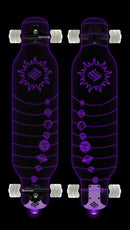 Shark Wheel Clear Galaxy Longboard