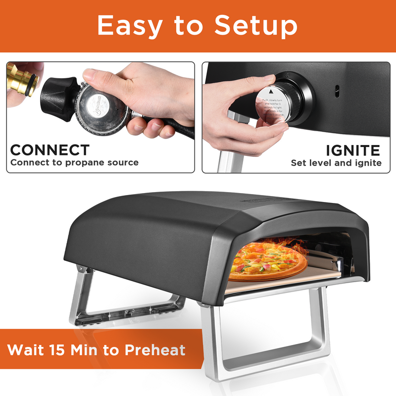 Commercial Chef Outdoor Gas Pizza Oven