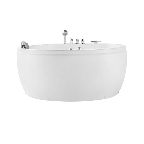 Empava 59 in. Round Whirlpool Bathtub - EMPV-59JT005