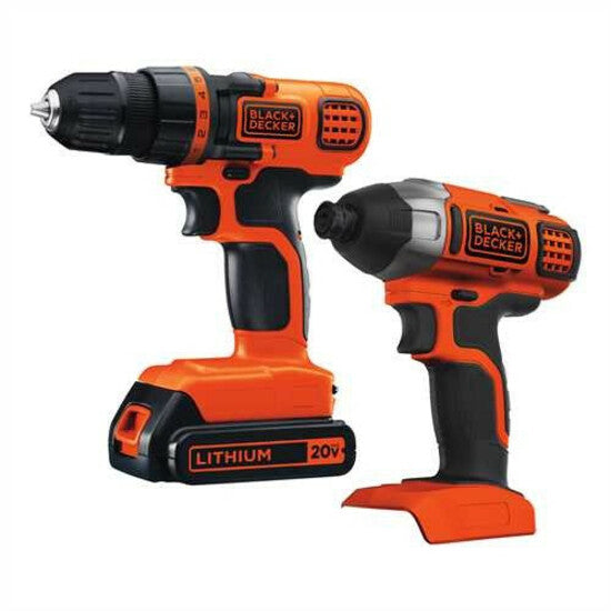 Black & Decker 20V MAX Drill/Driver + Impact Combo Kit