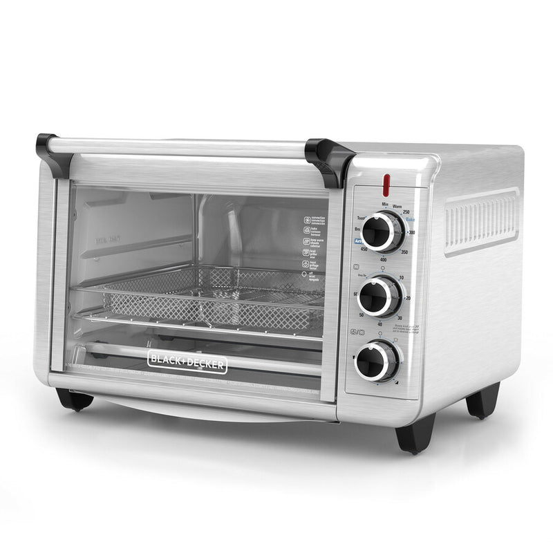 Toshiba MC25CEY-SS 6-Slice Convection Toaster Oven, Stainless Steel