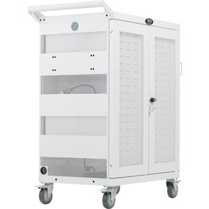 Tripp Lite Safe-IT UV Sanitizing Charging Cart 32-Port AC Antimicrobial for Chromebooks Laptops iPads