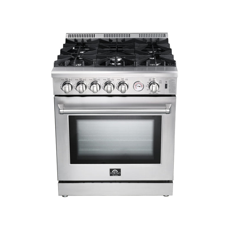 Forno Lseo - Professional 30" Freestanding Gas Range