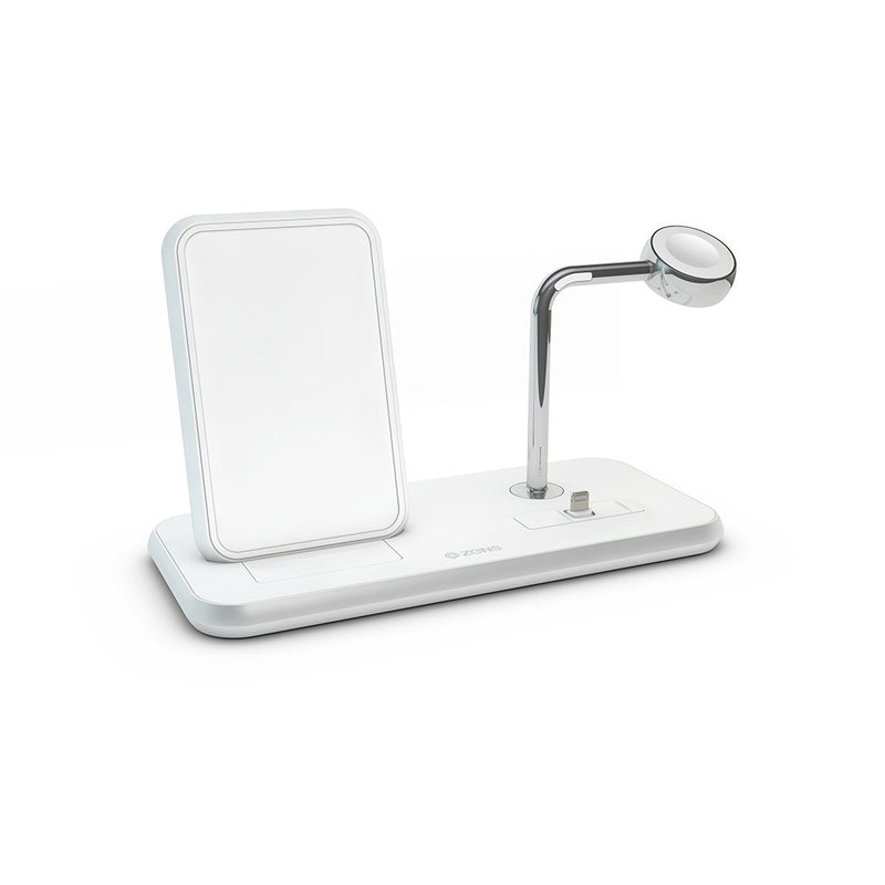 ZENS Aluminium Dual Wireless Charger + Dock + Watch 10W Power Banks & Power Stations Zens