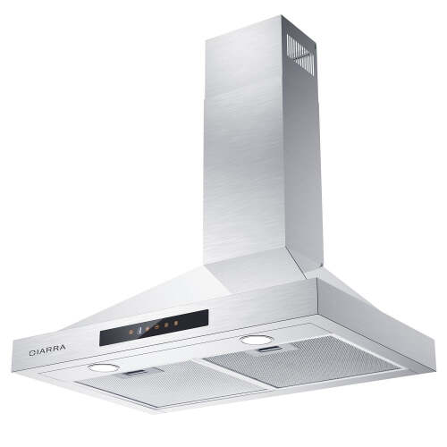 Ciarra 30 Inch Wall Mount Range Hood with 3-speed Extraction CAS75308-OW