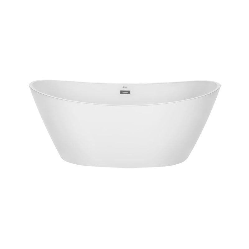 Empava 59 in. Freestanding Soaking Bathtub with Lighted - EMPV-59FT1518LED