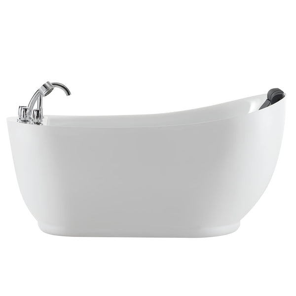 Empava 59 in. Whirlpool Freestanding Acrylic Bathtub - EMPV-59AIS04