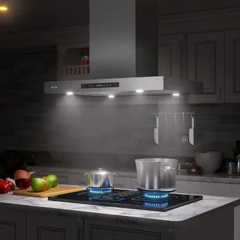 Empava 36 in. 380 CFM Ducted Wall Mount Range Hood 36RH04