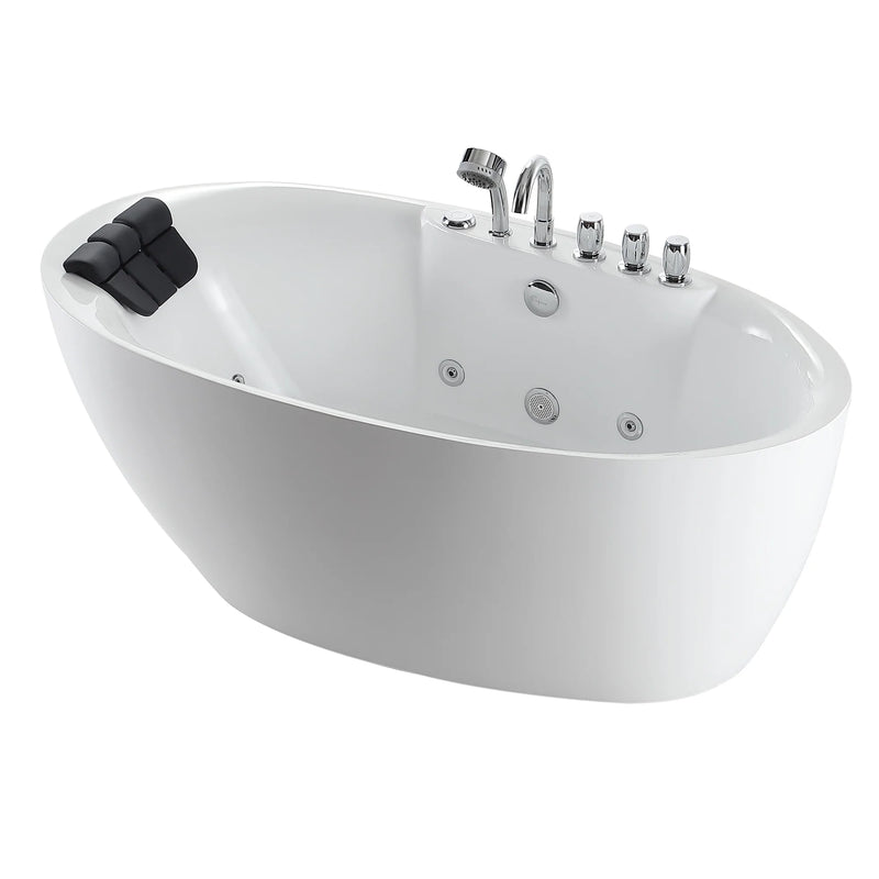 Empava 67 in. Whirlpool Freestanding Acrylic Bathtub - EMPV-67AIS13