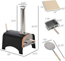 Horno de pizza para exteriores Pizzello WN-003T con piedra para pizza de 13"