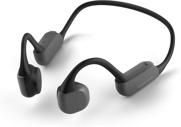 Philips A6606 Open-Ear Bone Conduction Bluetooth Headphones with Lightweight Neckband