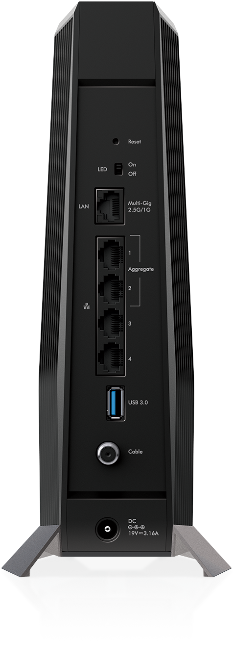 NETGEAR Nighthawk AX8 8-Stream Wi-Fi 6 Cable Modem Router in Black