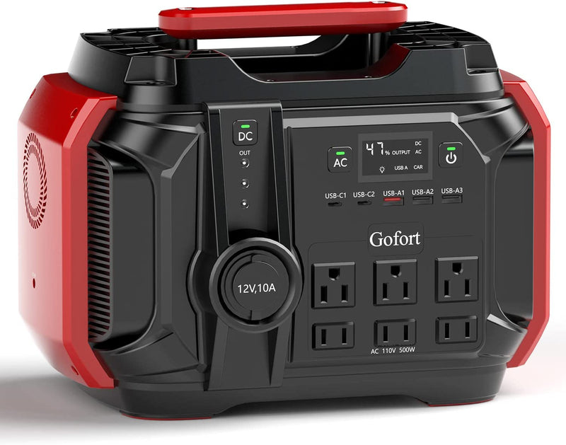 power stations for camping Gofort Portable Power Station 500W (Peak 1000W)