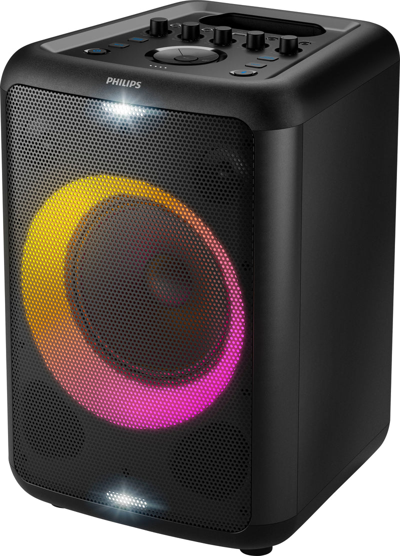 Philips Portable Bluetooth Party Speaker with Party Lights and Built-in Carry Handle