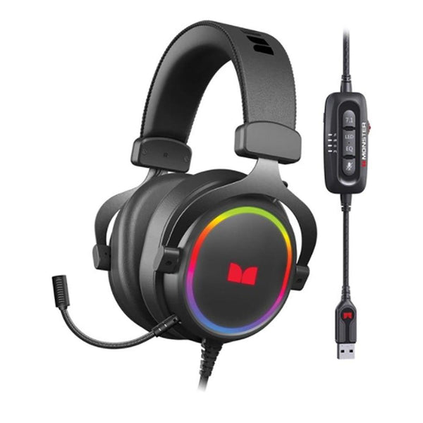 Monster  - Alpha 7.1 RGB Corded Gaming Headset