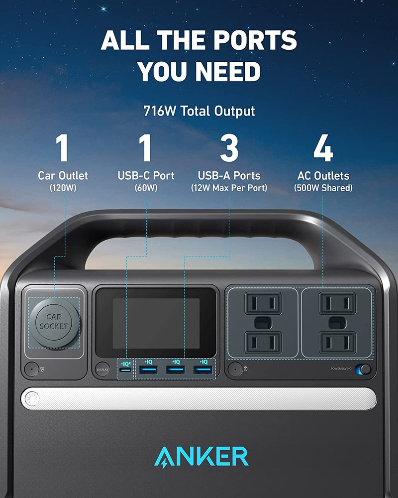 Anker 535 Portable Power Station (PowerHouse 512Wh)