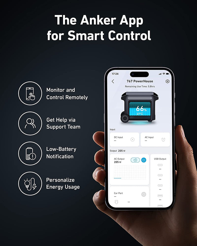 Anker Solix F2000 (PowerHouse 767) Portable Power Station - 2048Wh