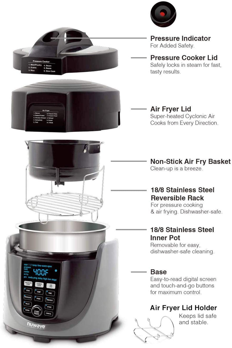 NuWave Duet Pressure Cooker Combo / Air Fryer Combo