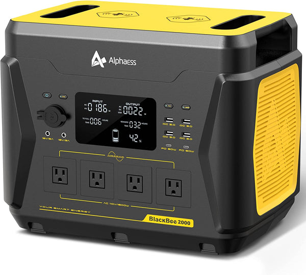Central eléctrica portátil AlphaESS BlackBee de 2000 vatios