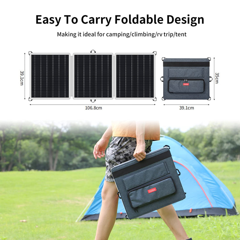 Gofort 60W 18V Portable Foldable Solar Panel