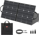 50W 18V Portable Solar Panel, FF Flashfish Foldable Solar Charger with 5V USB 18V DC Output Compatible with Portable Generator, Smartphones, Tablets and More