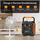 Estación de energía portátil Gofort para el hogar, exteriores, RV/furgoneta, camping, pesca y apagones