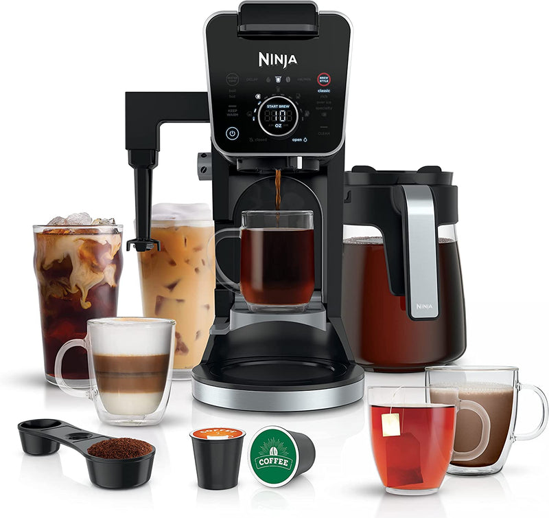 Ninja CFP301 Dual Brew Pro Specialty Coffee System, Single-Serve, Compatible with K-Cups & 12-Cup Drip Coffee Maker