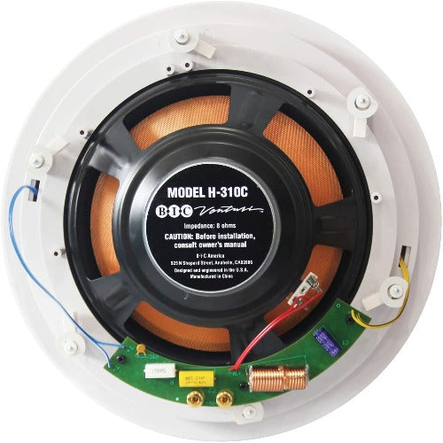 BIC America 250-Watt 3-Way 10" In-Ceiling Speaker with Pivoting Tweeter