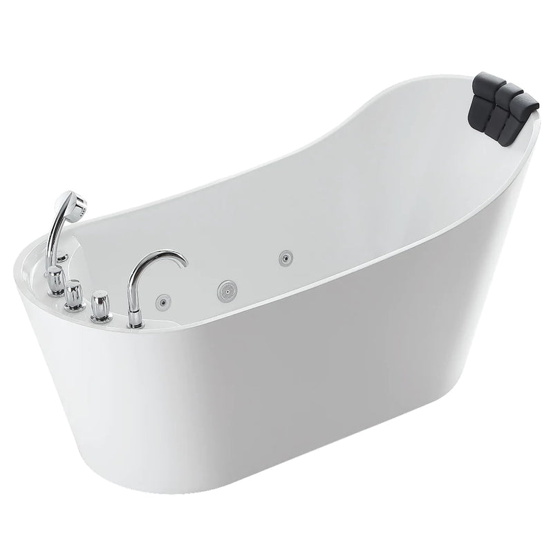 Empava 67 in. Whirlpool Freestanding Acrylic Bathtub - EMPV-67AIS09