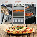 Horno de pizza para exteriores Pizzello WN-003T con piedra para pizza de 13"