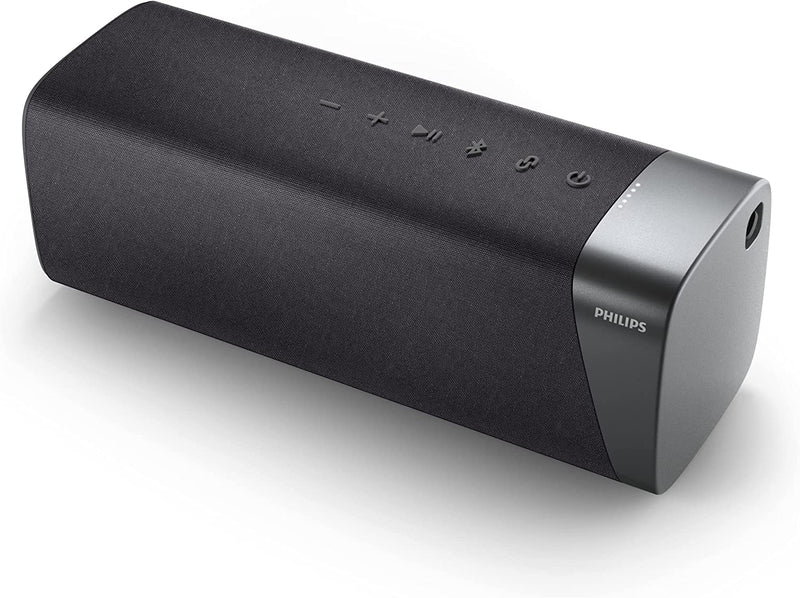Philips S7505 Wireless Bluetooth Speaker with Built-in Power-Bank, Large Bold Sound, Up to 20 Hours Playtime