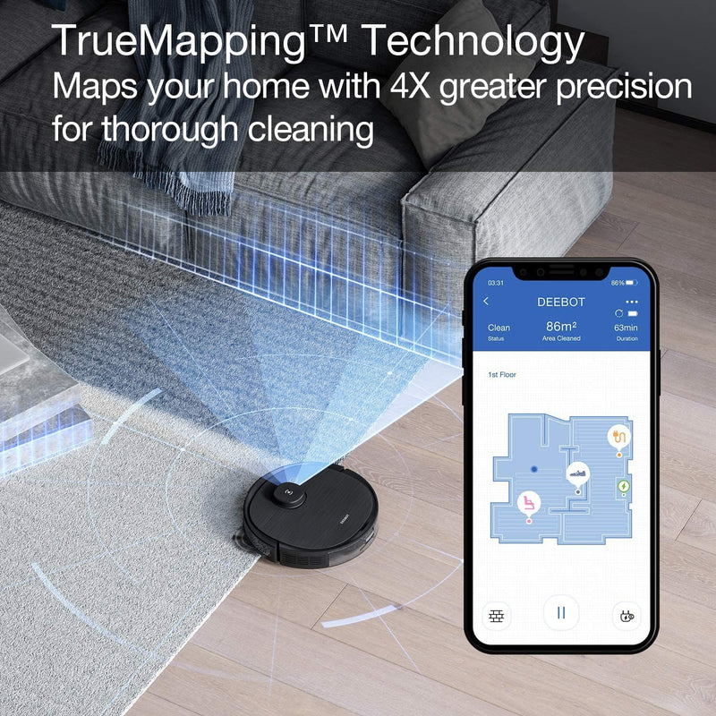 Ecovacs Deebot Ozmo T8 AIVI Robot Vacuum and Mop