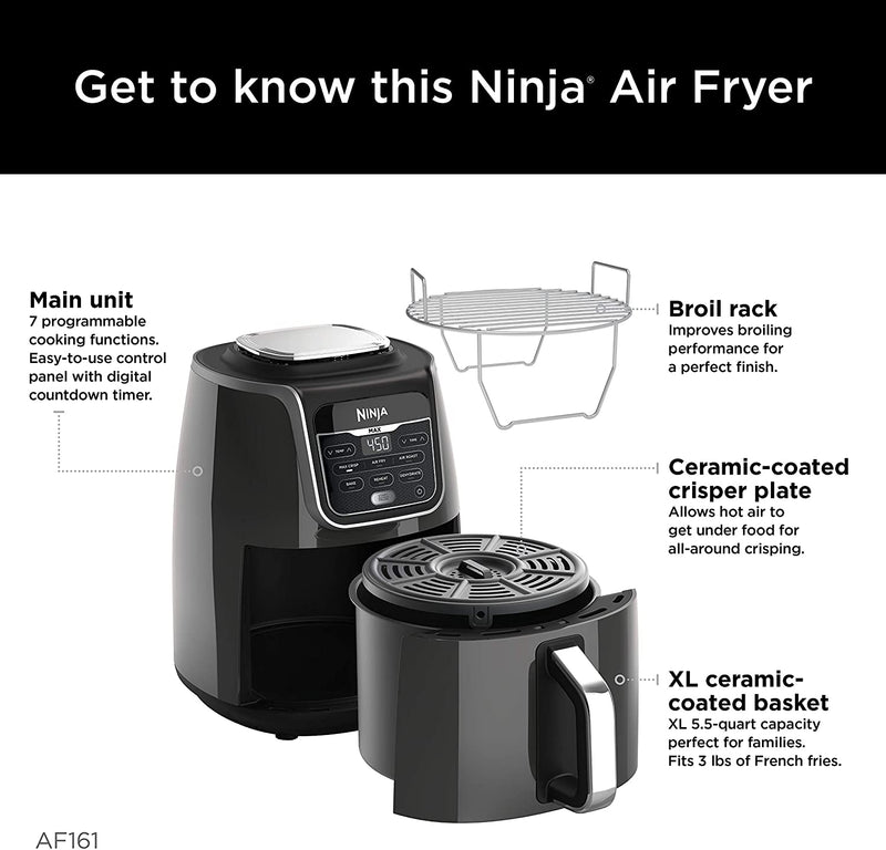 Ninja OL501 6.5qt Electric Pressure Cooker - Black/Silver for sale online