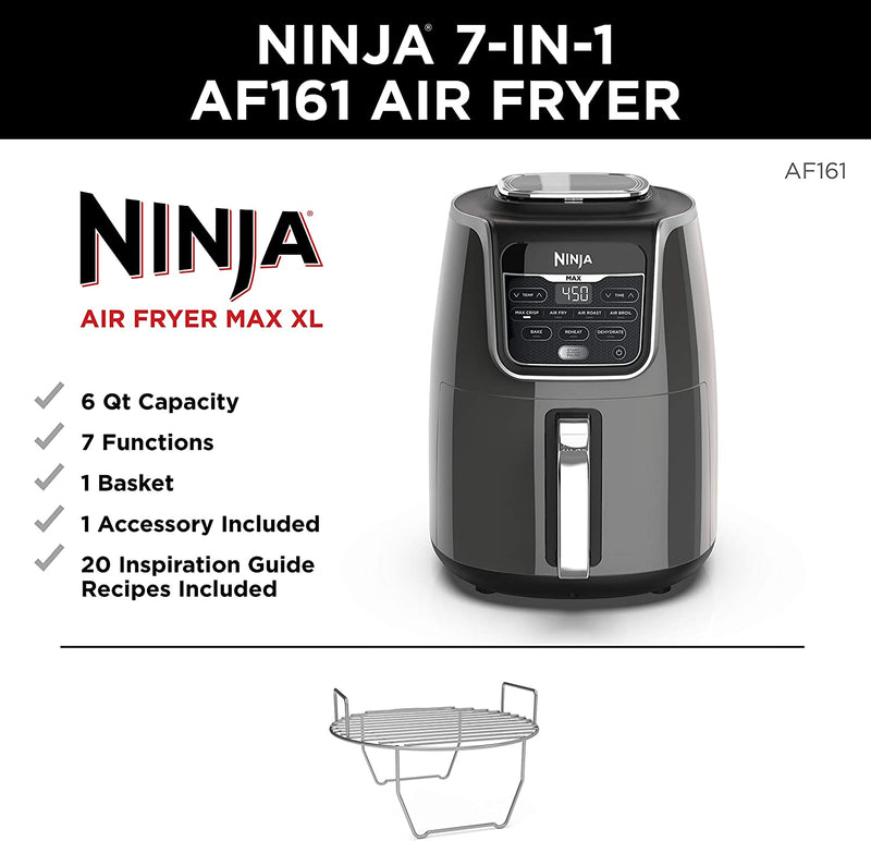Ninja AF161 Max XL 7-IN-1 Air Fryer with 2 Qt Capacity