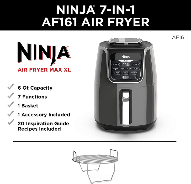 Ninja Air Fryer Max XL, Gray/Black/Silver