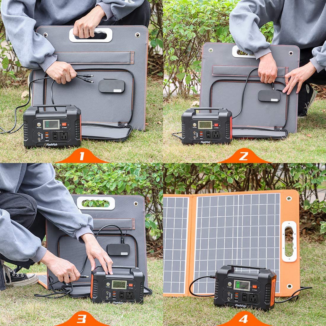 Flashfish 18V/60W Foldable Solar Panel | Free Shipping | Wellbots