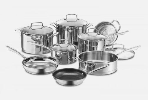 Cuisinart 13-Piece Professional Stainless Cookware Set