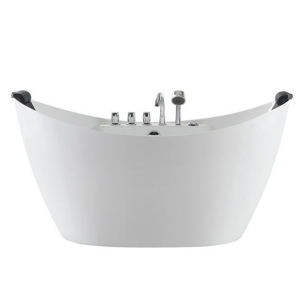 Empava 59 in. Whirlpool Freestanding Acrylic Bathtub - EMPV-59AIS11