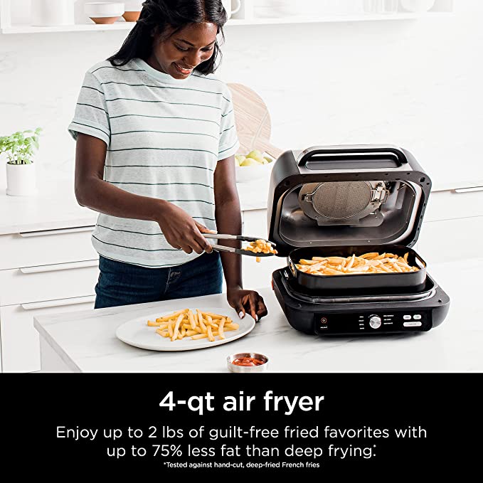 Ninja IG601 Foodi XL Pro 7-in-1 Grill/Griddle Combo and Air Fryer