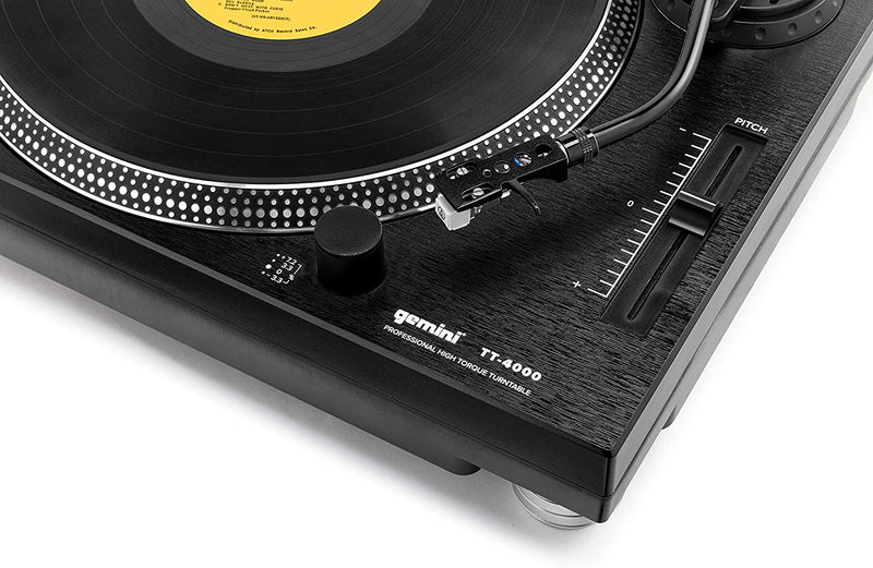 Gemini TT-4000 DJ Turntable High Torque Vinyl Record Player