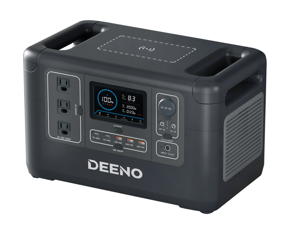 Deeno X1500 Portable Power Station | Wellbots | Free Shipping Deeno X1500 Portable Power Station | Wellbots | Free Shipping