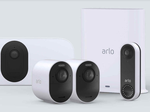 Wellbots Arlo Wired Doorbell 4K Mid to Large Home Bundle