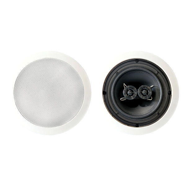BIC America MSR6D Muro MSR6D 6.5-In.-Woofer Dual 1-In.-Tweeter 100-Watt 2-Way In-Ceiling Stereo Speaker