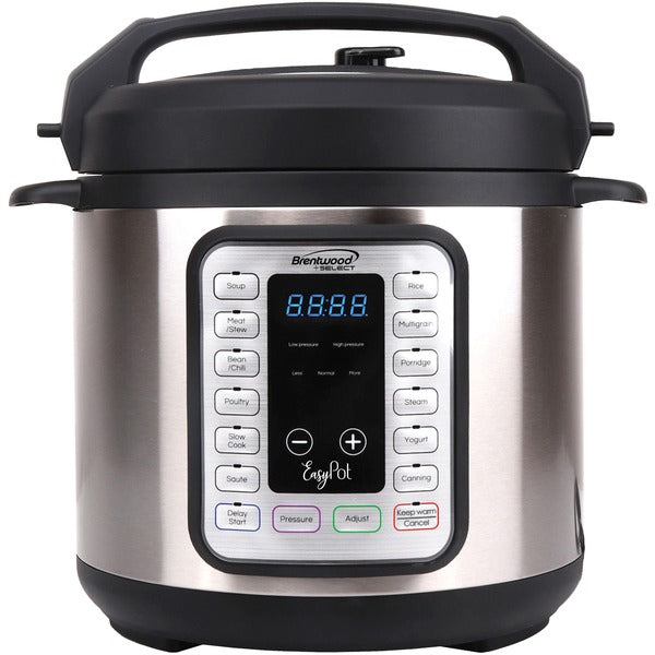 Brentwood Appliances 6-Quart 8-in-1 Easy Pot Electric Multicooker | Free Shipping | Wellbots