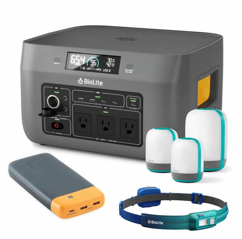 BioLite Bundle BaseCharge Home Emergency Kit ( Home Backup Power & Lig